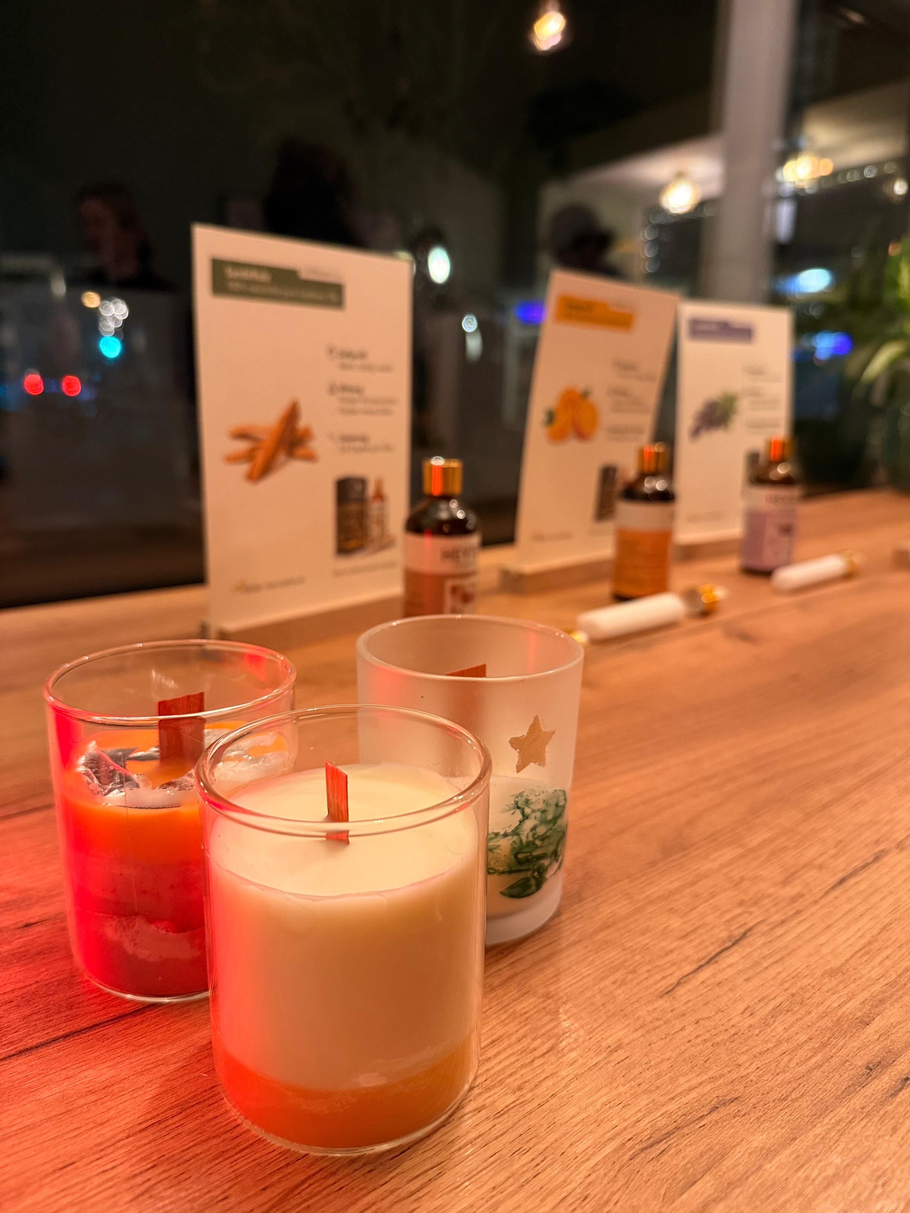 Frankfurt | Duft-, Goldkerzen gießen mit Wein & Musik